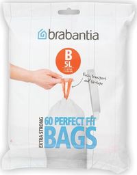 Brabantia Worki na śmieci 5l rozmiar B 60szt. 348969