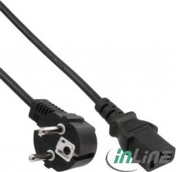 Kabel zasilający InLine Schuko - IEC C13 5m czarny (16655)