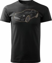  Topslang Koszulka motoryzacyjna z Aston Martin Vanquish DB9 męska czarna REGULAR L