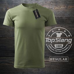 Topslang Topslang koszulka wojskowa zielona khaki męska bawełniana t-shirt męski zielony REGULAR L