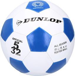  Dunlop Piłka nożna do nogi niebiesko-biała r. 5
