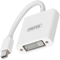 Adapter AV Unitek DisplayPort Mini - DVI-I biały (Y-6326WH)