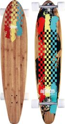 Deskorolka Nijdam Deskorolka longboard z bambusa Rasta Revolution Nijdam