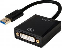 Adapter USB LogiLink USB - DVI Czarny  (UA0232)
