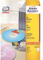  Avery Zweckform Etykiety na Płyty CD/DVD, 25 sztuk