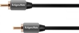 Kabel Kruger&Matz RCA (Cinch) - RCA (Cinch) 1m szary (KM0301)