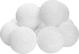 Świecące kule led, biały Cotton Balls 10