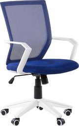 Krzesło biurowe Beliani Relief Niebieskie
