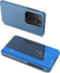  Hurtel Clear View Case futerał etui z klapką Xiaomi Redmi K40 Pro+ / K40 Pro / K40 / Poco F3 niebieski