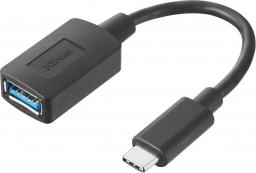 Adapter USB Trust USB-C - USB Czarny  (20967)