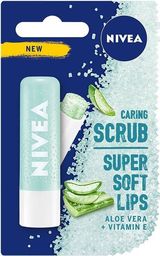  Nivea NIVEA_Caring Scrub Super Soft Lips pielęgnujący peeling do ust w sztyfcie Aloes 4,8g