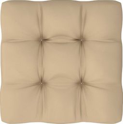 vidaXL Poduszka na sofę z palet, beżowa, 50x50x12 cm (314370)