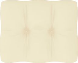  vidaXL Poduszka na sofę z palet, kremowa, 50x40x12 cm (314425)
