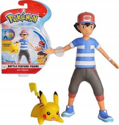 Wicked Cool Toys Figurka Pkemon Battle Ash i Pikachu