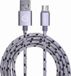 Kabel USB Garbot USB-A - microUSB 1 m Szary (JAB-6824158)
