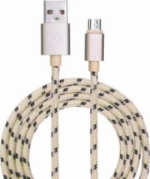 Kabel USB Garbot USB-A - microUSB 1 m Złoty (JAB-6824157)