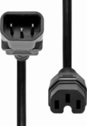 Kabel zasilający ProXtend ProXtend Power Cord C14 to C15 2M Black