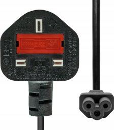 Kabel zasilający ProXtend ProXtend Power Cord UK to C5 Angled 2M Black