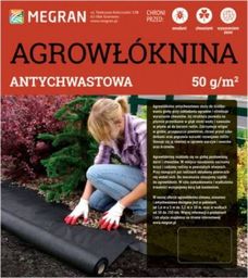 Megran Agrowłóknina 50g/m2 Antychwastowa czarna 3,2 m x 10 mb