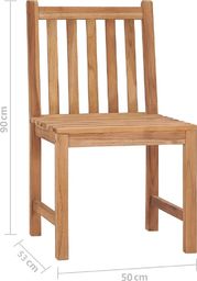  vidaXL Krzesła ogrodowe z poduszkami, 2 szt., lite drewno tekowe (3062942)