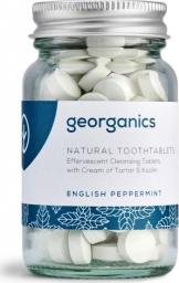 Georganics Naturalne tabletki do mycia zębów, English Peppermint, 120 tabletek
