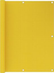 vidaXL Parawan balkonowy, żółty, 120x500 cm, HDPE