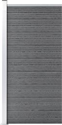  vidaXL Panel ogrodzeniowy z WPC, 95x186 cm, szary