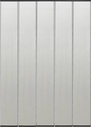 vidaXL Moskitiera na drzwi, 4-panelowa, czarna, 240x240 cm