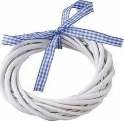 Tajemniczy ogród Wianek biały ze wstążką śr. 12 cm