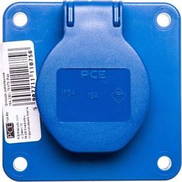  PCE Gniazdo tablicowe 10/16A 2P+Z 230V niebieskie IP44 104-8b
