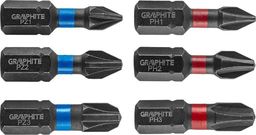  Graphite BITY UDAROWE PH1/2/3 PZ1/2/3 X 25 MM 6 SZT. 56H540 GRAPHITE