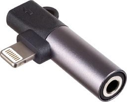 Kabel USB Akyga Lightning - mini Jack 3.5 mm Czarny (AK-AD-63)