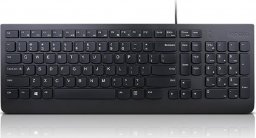 Klawiatura Lenovo Lenovo Essential Wired Keyboard Wired via USB-A, Keyboard layout US Euro, Black