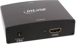 Adapter AV InLine HDMI - D-Sub (VGA) + Jack 3.5mm czarny (65004)
