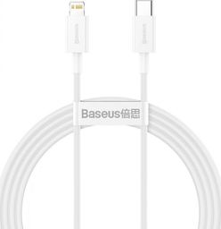 Kabel USB Baseus USB-C - Lightning 1 m Biały (baseus_20210428102456)