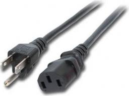 Kabel zasilający EFB NEMA 5-15 (US) - C13 1.8m czarny (EK518.1,8)