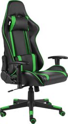 Fotel vidaXL czarno-zielony (20480)