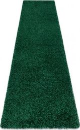  Dywany Łuszczów Dywan, Chodnik SOFFI shaggy 5cm butelkowa zieleń - do kuchni, przedpokoju, na korytarz, 60x300 cm