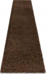  Dywany Łuszczów Dywan, Chodnik SOFFI shaggy 5cm brązowy - do kuchni, przedpokoju, na korytarz, 60x300 cm