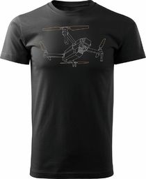  Topslang Koszulka z dronem dron drone quadrocopter męska czarna REGULAR XL