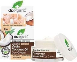 Dr. Organic Krem do twarzy i ciała z organicznym olejkiem kokosowym odżywczo-nawilżający na dzień