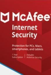  McAfee Internet Security 3 urządzenia 12 miesięcy 