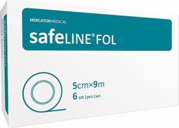 Mercator Medical Plaster przylepiec foliowy niejałowy safeLINE FOIL 5x9 cm 6 szt.