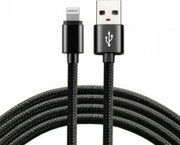 Kabel USB EverActive USB-A - Lightning 2 m Czarny (CBB-2IB)