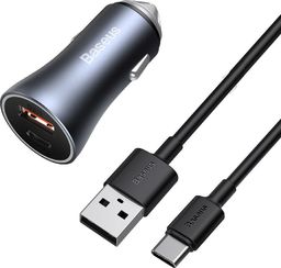Ładowarka Baseus Golden Contactor Pro 1x USB-A 1x USB-C 3 A  (TZCCJD-0G)