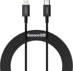Kabel USB Baseus USB-C - Lightning 2 m Czarny (BSU2663BLK)