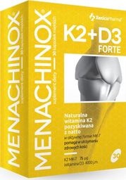  XENICOPHARMA Witamina K2 + D3 Forte Suplement Diety - 30 kaps. - Menachinox