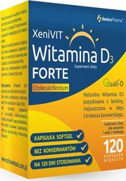  XENICOPHARMA Witamina D3 Forte 4000 Suplement Diety - 120 kaps. - XeniVit