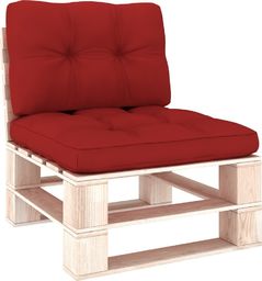  vidaXL Poduszki na sofę z palet, 2 szt., czerwone (314504)
