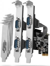 Kontroler Axagon PCIe 2.0 x1 - 4x port szeregowy RS-232 (PCEA-S4N)